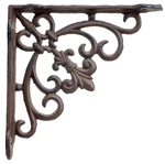 Flag Emotes Fleur Lis Wall Shelf Bracket - 7.5" Cast Iron Home Decor. Fixed Price $8.97.