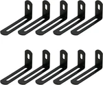 Kumgrot 10PCS Stainless Steel Shelf Bracket Adjustable 2.48 X 1.28, Black. Fixed Price $10.28.