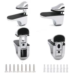 Adjustable Wood/glass Shelf Bracket Wall Mount, Polished Chrome, 4 Pack. Fixed Price $23.84.
