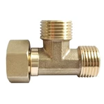 Joywayus Brass 3 Diverter, Tee Shape Hose Pipr Fitting G1/2",. Fixed Price $21.57.