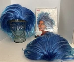2 Unisex Blue Wigs-by Kangaroo Spiky Crazy Punk Sonic Party For Halloween. Fixed Price $20.00.