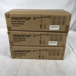 Mountup MU0002 Black Dual Monitor Stand Fully Adjustable Arm Lot Of 3. Fixed Price $69.99.