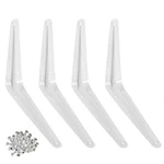 Wideskall Metal 6" X 8" Wall Corner Angle Shelving Inch, White. Fixed Price $12.99.