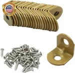20PCS 90 Degree Iron Gold Joint Right Angle Bracket, 19 X 1.5 Mm. Fixed Price $12.91.