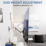 Tv Height Adjustable Gas Spring Wall Mount For 26" To 55" Lcd Led Plasma Screen. Fixed Price $89.99.
