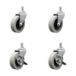 FG9T28L20000 Rubbermaid Audio Visual Cart Replacement Caster Kit Scc. Fixed Price $40.82.