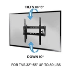 Sanus Universal Tilting Wall Mount Fits Most 32 70 Tvs, Easy Install. Fixed Price $23.15.