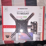 Monster Swivel & Tilt Tv Wall Mount 17-55IN 50LB Vesa 400X400 Black. Fixed Price $17.99.