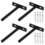 Antrader 5-INCH Solid Steel Floating Shelf Brackets 4PCS Blind Supports.... Fixed Price $19.60.