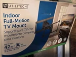 Utilitech Full Motion Indoor Wall Mount Fits Tvs Up To 90-IN. Fixed Price $41.81.