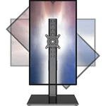 Monitor Freestanding Arm Curved Screen Mount Tempered Glass Base Hemudu. Fixed Price $39.87.