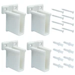 Moicstiy 4 Pcs Wire Shelf End Brackets, Wall Mount For White. Fixed Price $11.05.
