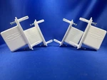 $2 Sh 4 New Rubbermaid Fixed Mount Wall End Bracket FG3D32LWWHT Support. Fixed Price $15.99.
