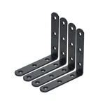 Floating Shelf Brackets 4" X Heavy Duty Black Corner Brace Join.... Fixed Price $18.42.