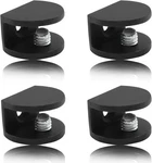 Litoexpe 8PCS Adjustable Frameless For 5-8MM Wood/glass, Matte Black. Fixed Price $10.52.