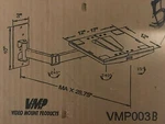 Video Mount Products Wall Bracket VMP003B. Fixed Price $19.99.