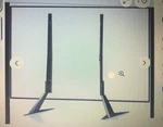 Universal Tv Stand Base For Up To 42" Flat Screen Metal Legs Adjust. Fixed Price $12.00.