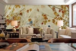 3D Yellow Leaf Bird ZHUA44813 Wallpaper Murals Removable Self-adhesive Ann. Fixed Price $68.55.