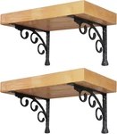 Addgrace Decorative Shelf Brackets Shape Black Wall 6INCH,. Fixed Price $25.35.