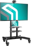 Mobile Tv Stand On Wheels For 50-86 Inch Screen, Max Load 233 Lbs, Height Adjust. Fixed Price $416.99.
