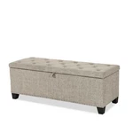 24/7 Shop At Home Sacallant Modern Linen Storage Bench With Button-tufted Lif.... Fixed Price $251.94.