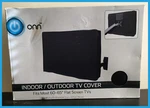 * New Onn Indoor Outdoor Tv Cover 60" - 65" Black Weather Resistant. Fixed Price $7.96.
