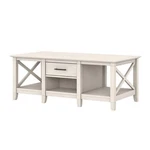 Bush Home Key West Coffee Table With Storage Linen White Oak 47W X 24D 18H. Fixed Price $410.08.