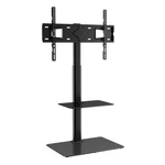 Swivel Tv Stand Mount 32-65 Inch Tall Adjustable Floor Tempered Glass Base. Fixed Price $105.24.