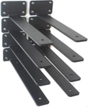 8 Pack - 10 Inch Black Hidden Shelf Bracket (1/5 Thicked) Iron Floating. Fixed Price $38.14.