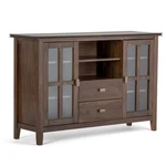 Simplihome Artisan Solid Wood 53 Inch Wide Transitional Tv Media Stand Nat.... Fixed Price $528.28.