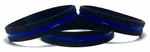 Theawristocrat 3 Pack Of Thin Blue Line Rubber Wristband Silicone Bracelet. Fixed Price $7.99.