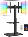 Tv Stand Floor Mount 32-75 Swivel Tilt 12 Height Levels PGFS21B Black Led Light. Fixed Price $179.99.