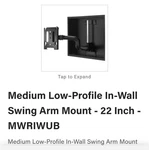 Chief Mwriwub Swing Mount Wall For Tvs. Fixed Price $130.00.