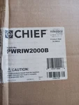 Chief PWRIW2000B In-wall Swing Arm. For 37-55" Displays. Black. New.. Fixed Price $79.00.