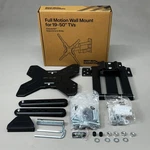 Best Buy Essentials Full Motion Wall Mount For 19"-50" Tvs Supports 55LBS Bemsfm. Fixed Price $23.52.