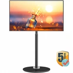Floor Stand With Round Base For 55-65" Tvs, Swivel Adjustable Corner Mount. Fixed Price $89.99.