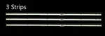 BN96-46078A Samsung UN75NU710DFXZA UN75NU6950FXZA Led 3 Strips Full Set. Fixed Price $25.00.