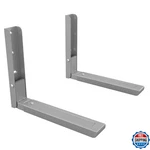 Avf Steel Universal Wall-mounted Microwave Brackets In Silver (set Of 2). Fixed Price $41.44.