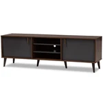Baxton Studio Samuel Modern Tv Stand In Brown Dark Grey. Fixed Price $194.99.