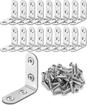 Brackets 40 Pack With 160 Pcs Screws 1.5"X1.5" Stainless Steel For Shelves. Fixed Price $6.57.
