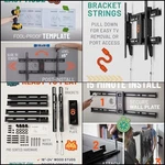 Heavy Duty Wall Mount: Low Profile, Supports Tvs To 90". Fixed Price $49.66.