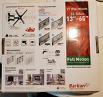 Nib Barkan Tv Wall Mount 13" To 65" Full Motion Rotate Fold Swivel And Tilt. Fixed Price $12.00.