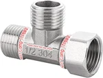 Stainless Steel 1/2" G 3 Way Diverter, Movable Cap Flexible Connector For An. Fixed Price $23.99.