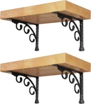 Addgrace Decorative Shelf Brackets Shape Black Wall 6INCH,. Fixed Price $25.14.