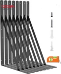 Luckin 8-PACK Heavy Duty Shelf Bracket, 18 Inch Wall Brackets With 90 Degr. Fixed Price $69.64.