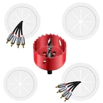 Cable Hider For Wall-mounted Tvs, Kit Includes 4 Through Holes And 1 .... Fixed Price $13.09.