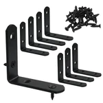 Black Corner Brace Bracket Iron Right Angle Joint 2.5X2.5X0.8 Inch Pcs. Fixed Price $20.91.
