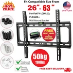Tv Wall Bracket Mount Slim Lcd Led Plasma For 26 30 32 40 42 50 55 Inch. Fixed Price $13.49.