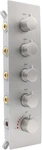 Npysvsss 4 Way Thermostatic Shower Mixing Valve 5 Handles Brushed Nickel. Fixed Price $339.00.