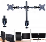Dual Monitor Adjustable Desk Clamp Mount Tilt For 17''-27'' Computer Screens. Fixed Price $40.16.